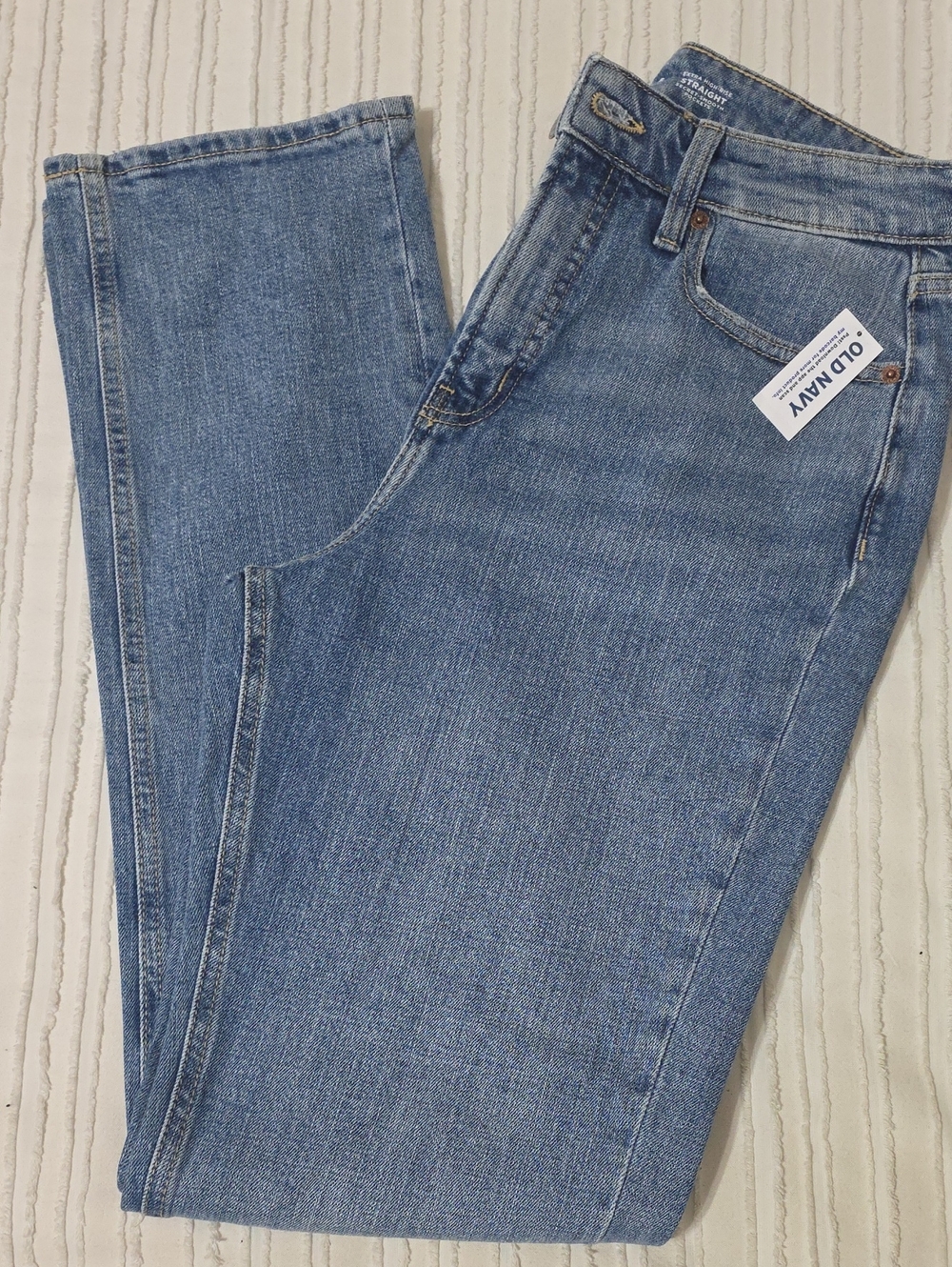 Old Navy Light Blue Straight-Leg Women's Jeans - TALL